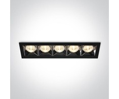 20W LED įleidžiamas šviestuvas, juodas, 3000K, 50506B/B/W