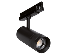 20W LED akcentinis šviestuvas į 3 fazių bėgelius TRACKLIGHT SPOT ZOOM, juodas, 3000/4000K, 21-50°, dimeriuojamas