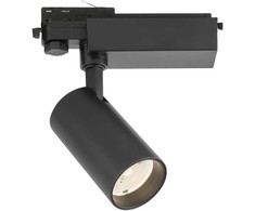 20W LED akcentinis šviestuvas į 3 fazių bėgelius HERCULES, juodas, 4000K, 3913-011B-4-S-24