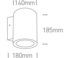 20W LED cilindro formos šviestuvas, antracito sp., 4000K, 67138EL/AN/C