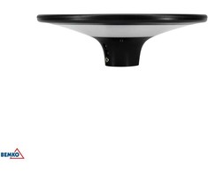 Bemko 20W LED gatvės šviestuvas su saulės baterija, juodas, 4000K, IP65
