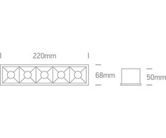 20W LED įleidžiamas pakreipiamas šviestuvas, baltas, 3000K, 51506B/W/W