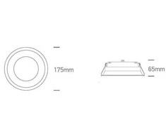 Bikuvalt 20W LED įleidžiamas šviestuvas, baltas, 3000/4000/5000K, IP65, 10120FD/W/V