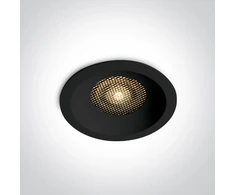 20W LED įleidžiamas šviestuvas su filtru nuo akinimo, juodas, 3000/3500/4000K, 10120DH/B/V