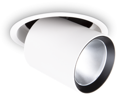 20W LED įleidžiamo montavimo šviestuvas NOVA, baltas, 3000K, reguliuojamas, 364407