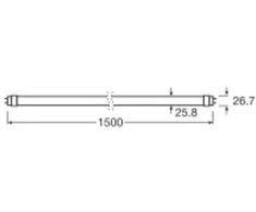 Osram 20W LED lempa, G13, baltos matinės sp., 6500K