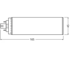 Ledvance 20W LED lemputė DULUX, GX24q-4, baltos matinės sp., 4000K