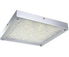 20W LED lubinis šviestuvas ADAM SQUARE, chromo/baltos sp., 4000K