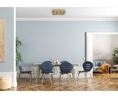 20W LED lubinis šviestuvas AURORE, žalvario sp./skaidrus, 3000K