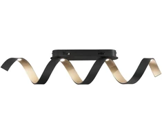 20W LED lubinis šviestuvas HELIX, juodos/aukso sp., 4000K