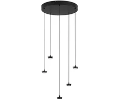 20W LED pakabinamas šviestuvas BASE, juodas