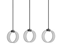 Osram 20W LED pakabinamas šviestuvas CIRCLE, juodas, 3000/4200/6500K