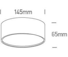 Lubinis šviestuvas 20W LED paviršinis šviestuvas, baltas, 3000/4000/5000K, 12120M/W/V