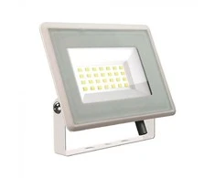 V-tac 20W LED prožektorius, baltu korpusu, 4000K, su maitinimo šaltiniu