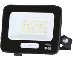 20W LED prožektorius, juodas, 3000K