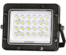 20W LED prožektorius, juodas, 3000K
