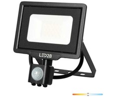20W LED prožektorius MHC, juodas, 4000K, su judesio davikliu