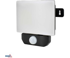 Bemko 20W LED prožektorius su judesio davikliu LFX, juodas, 4000K, IP65