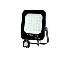20W LED prožektorius su judesio davikliu, juodas, 4500K