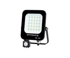 Bikuva.lt 20W LED prožektorius su judesio davikliu, juodas, 4500K