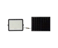 V-tac 20W LED prožektorius su saulės baterija, juodas, 6400K