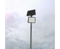 V-tac 20W LED prožektorius su saulės baterija, juodas, 6400K