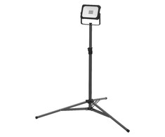20W LED prožektorius su stovu WORKLIGHTS VALUE USB, juodas, 6500K, dimeriuojamas, su baterija, IP54