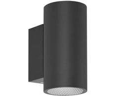 Sieninis šviestuvas 20W LED sieninis fasado šviestuvas LENTA 3K, juodas, 3000K