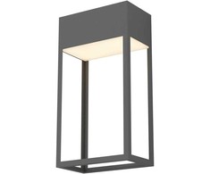 Sieninis šviestuvas 20W LED sieninis lauko šviestuvas STAND, tamsiai pilkas, 3000K, IP65, 90603