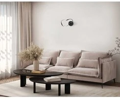 20W LED sieninis šviestuvas AMAYA, juodas, 3000/4000/6000K
