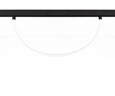 Lubinis šviestuvas 20W LED šviestuvas ARC į magnetinę sistemą MAGNETIC, juodas, 3000K