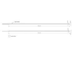 20W/m LARGE LED NEON juosta, 3000K, 24V DC