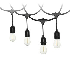 20x1W LED lempučių girlianda MIMOSA, E27, 2700K, 20m, IP44