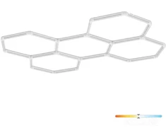 216W LED lubinis šviestuvas HEXLINE 208x300cm, baltas, 6500K