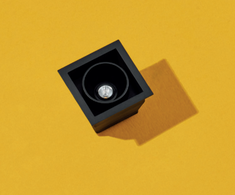 2,1W LED įleidžiamas šviestuvas FOSTER REC 1, 3000K (šiltai balta), juodas