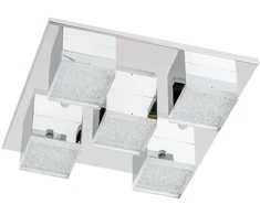 21W LED lubinis šviestuvas SETH, chromo sp./skaidrus, 3000K