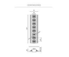 21W užglaistomas šviestuvas Juodas FOSTER TRI 10 FLOOD, 3000K, juodas