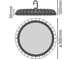 Ledvance 225W LED UFO šviestuvas COMPACT, 6500K