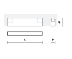 22W INSIGHT PLX šviestuvas į magnetines sistemas, 3000K, DALI, baltas