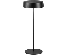 2,2W LED įkraunamas stalo šviestuvas COCKTAIL, juodas, dimeriuojamas, IP54