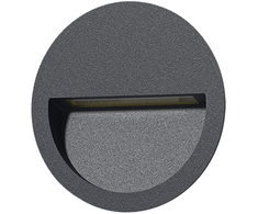 2,2W LED įleidžiamo montavimo sieninis šviestuvas SPICA, antracito sp., 2200/2700/3200/4000K, IP65, E2061071GR