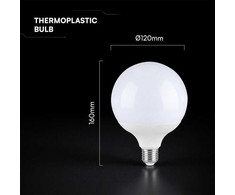 22W LED lemputė, G120, E27, 3000K, 200°, CREE LED Chip