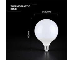 22W LED lemputė, G120, E27, 4000K, 200°, CREE LED Chip