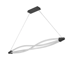 22W LED pakabinamas šviestuvas SWIRL, tamsiai pilkas, 3000K, dimeriuojamas
