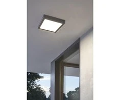 Lubinis šviestuvas 22W LED paviršinė panelė ARGOLIS, antracito sp. korpusu, 3000K