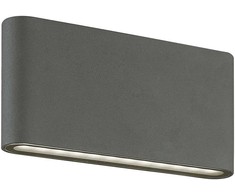 22W LED sieninis šviestuvas ARGON, tamsiai pilkas, 3000K, šviečia į viršų ir į apačią, 4226701