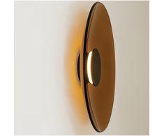 22W LED sieninis šviestuvas, juodu korpusu/rudas stiklas, 2700/3000K, dimeriuojamas, 25272