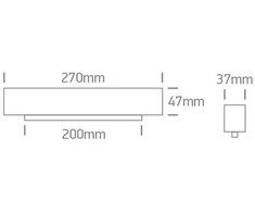 22W LED šviestuvas į magnetines sistemas MAXI, juodas, 3000/4000K, 48V, 38°, DALI, 42102BL/B/V