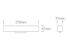 Bikuva.lt 22W linijinis šviestuvas į magnetines sistemas ONELIGHT MAXI, juodas, 3000K, 42102B/B/W