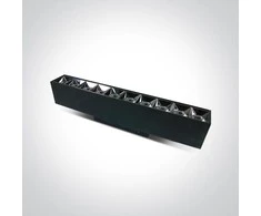 Bikuva.lt 22W linijinis šviestuvas į magnetines sistemas ONELIGHT MAXI, juodas, 3000K, 42102B/B/W